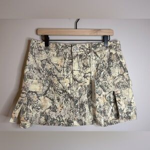 Juniors’ Project Rebel tree camo cargo mini skirt size XL NWT